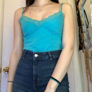 Turquoise 2000s Cami